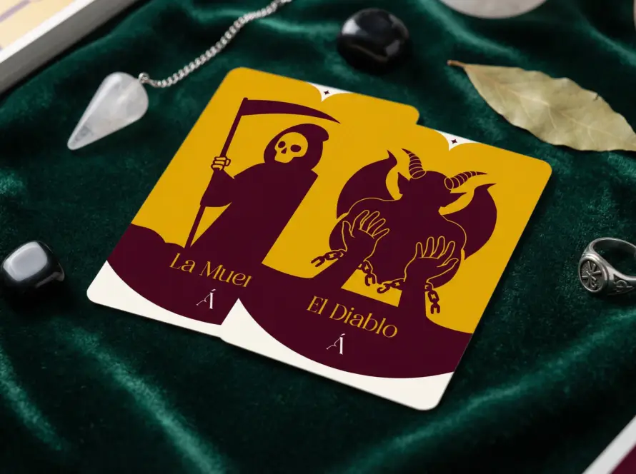 Combinación entre La Muerte y El Diablo en el Tarot