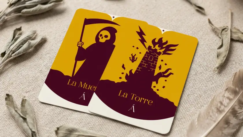 Combinación entre La Muerte y La Torre en el Tarot