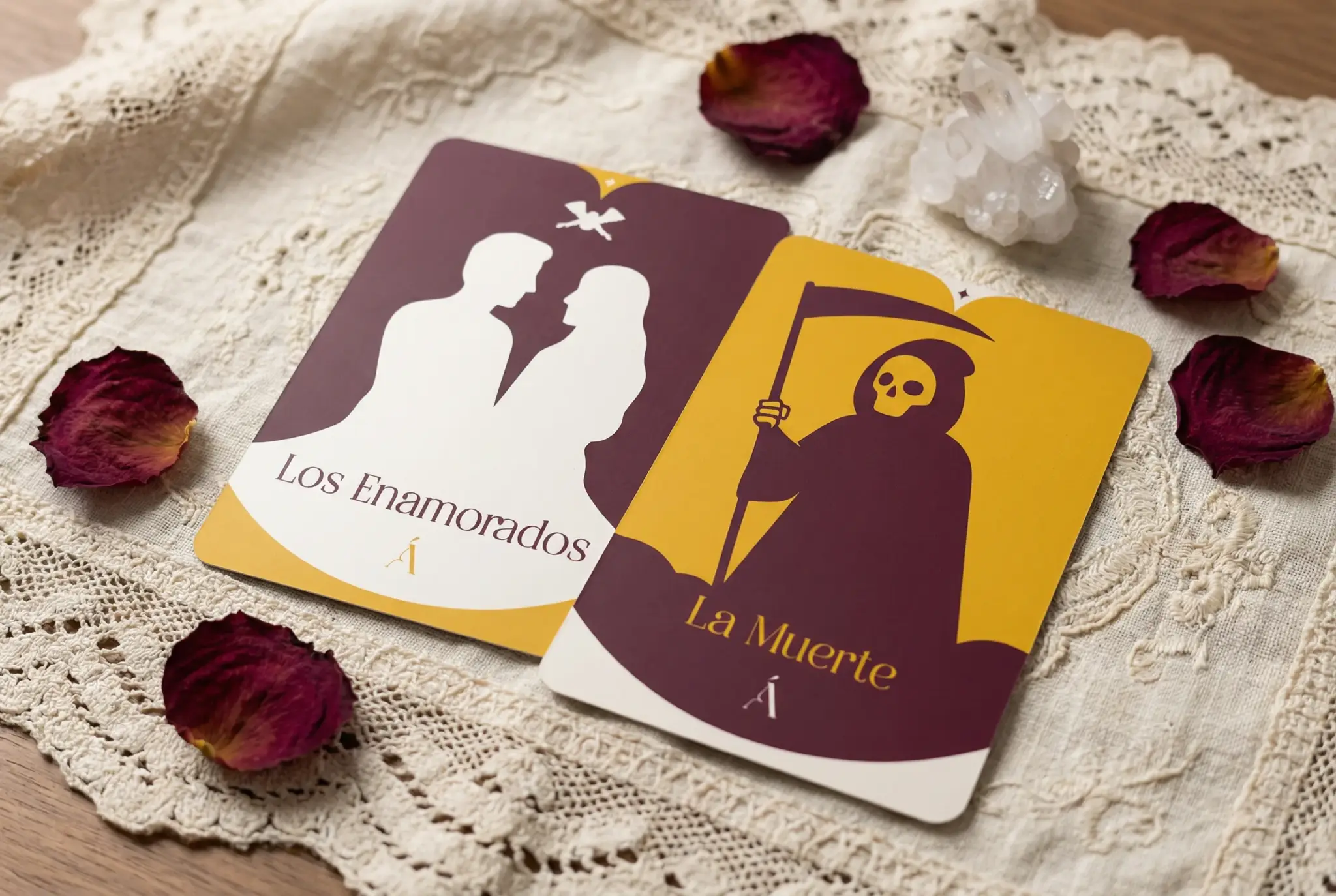 Combinación entre Los Enamorados y La Muerte en el Tarot