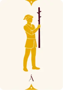 carta de sota de bastos en el tarot