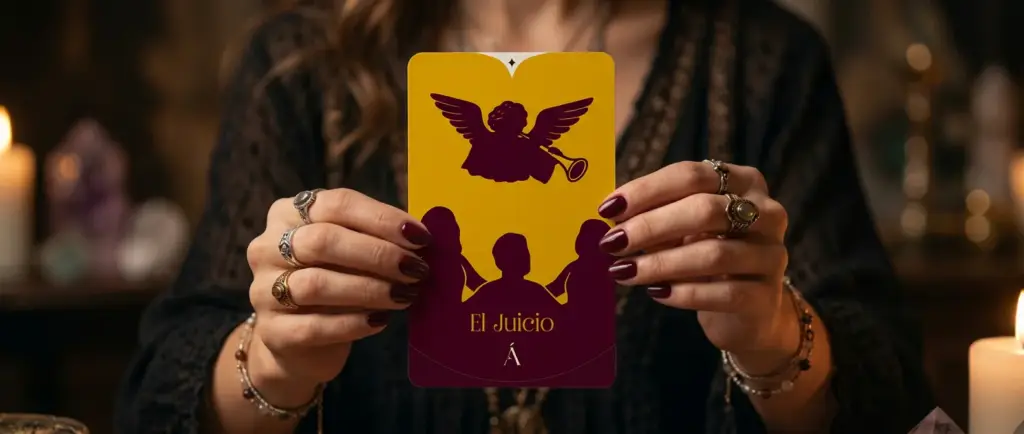 Carta de El Juicio en el Tarot. El Juicio te guía a través de Ángeles.