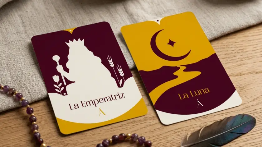 Combinación entre La Emperatriz y La Luna en el Tarot