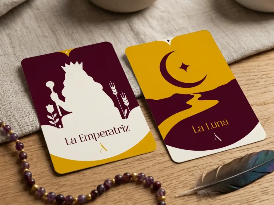 Combinación entre La Emperatriz y La Luna en el Tarot