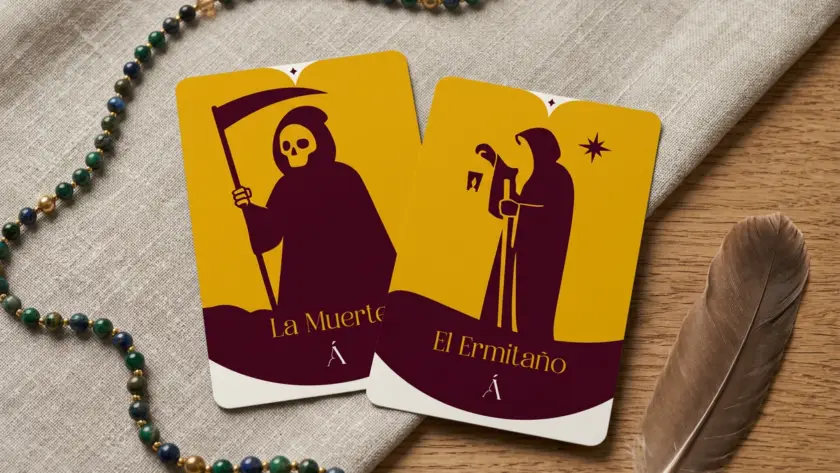 Combinación entre El Ermitaño y La Muerte en el Tarot