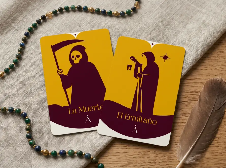 Combinación entre El Ermitaño y La Muerte en el Tarot