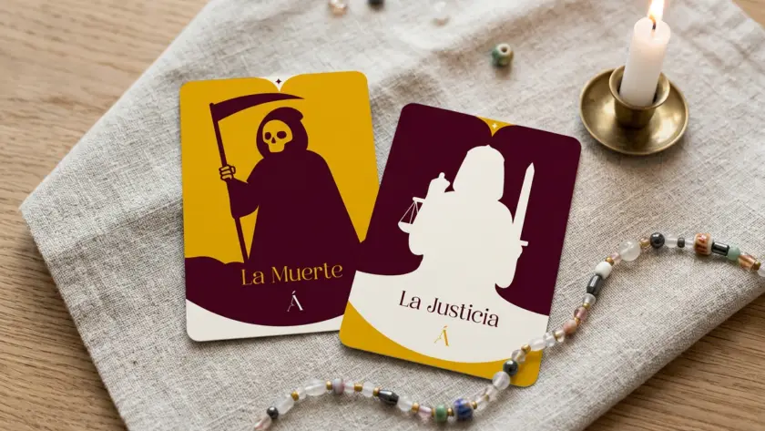 Combinación entre La Muerte y La Justicia en el Tarot