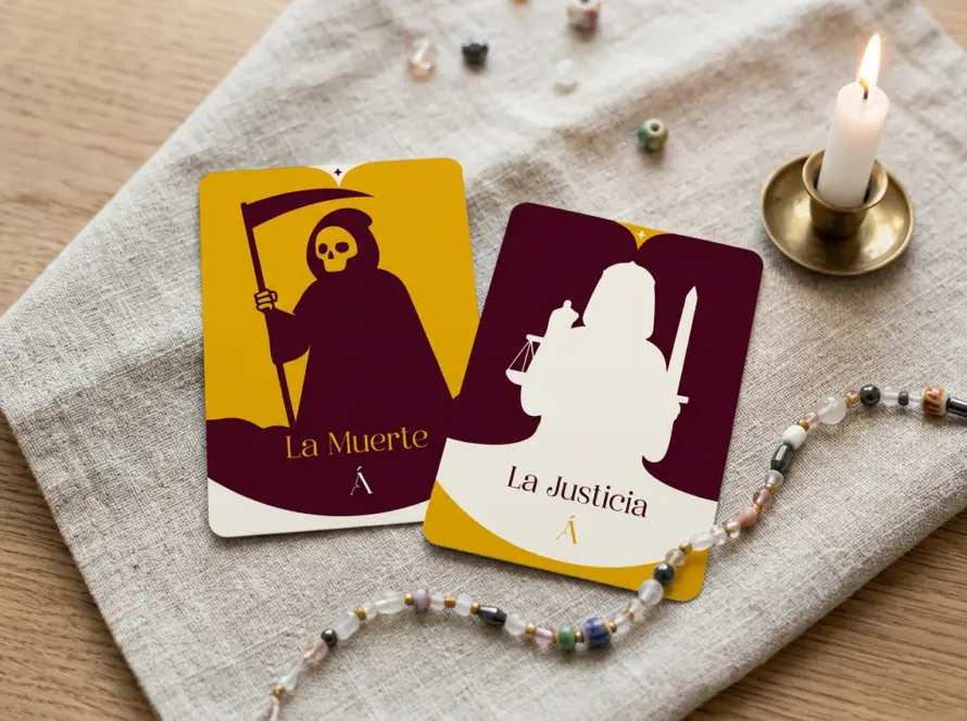 Combinación entre La Muerte y La Justicia en el Tarot