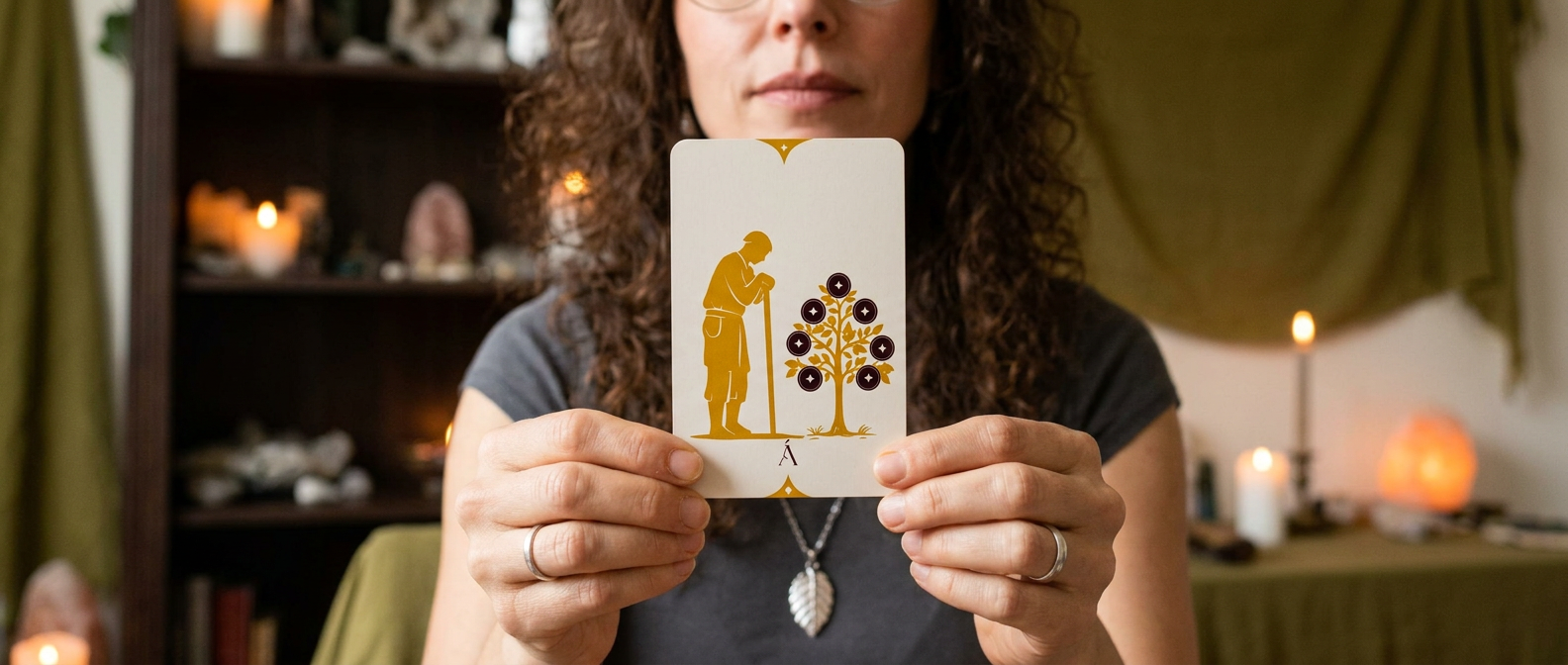 Carta Siete de Oros en el Tarot. Los Oros te guían a través de Ángeles.
