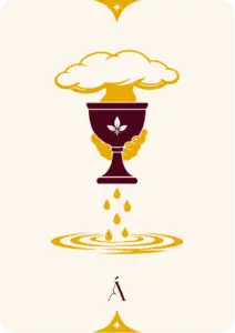 Carta del As de Copas, arcanos menores en el tarot