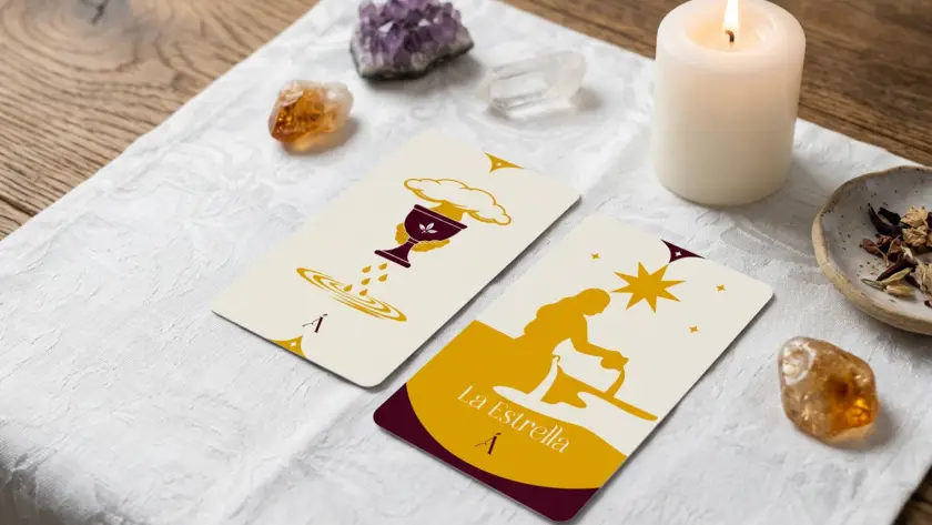 Combinación entre El As de Copas y La Estrella en el Tarot