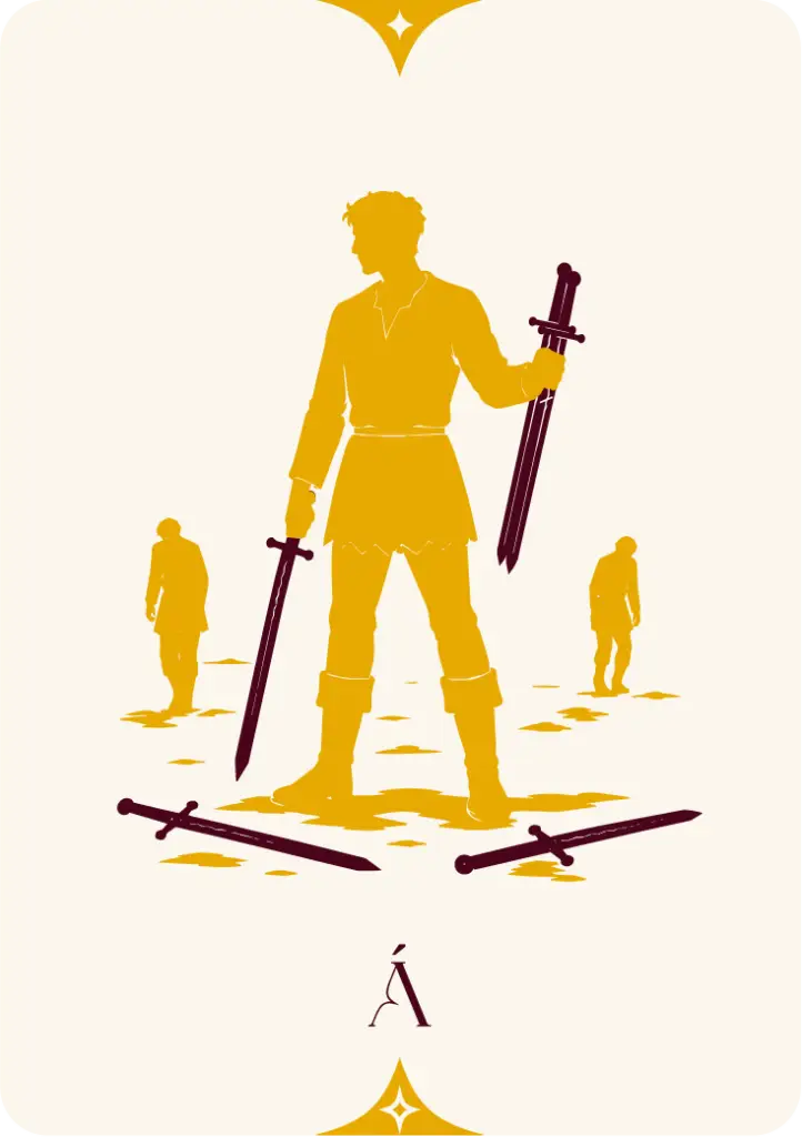 Carta del Cinco de Espadas, arcanos menores en el tarot