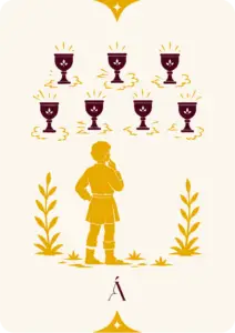 Carta del Siete de Copas, arcanos menores en el tarot