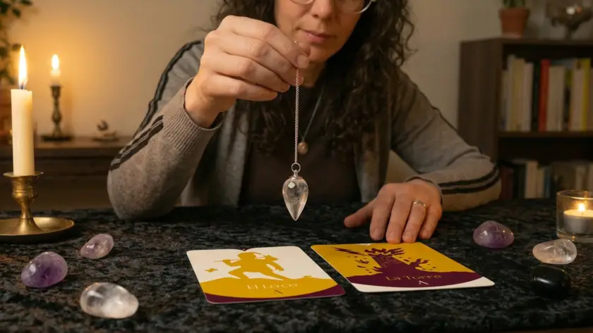 Cómo utilizar el péndulo para lecturas del tarot
