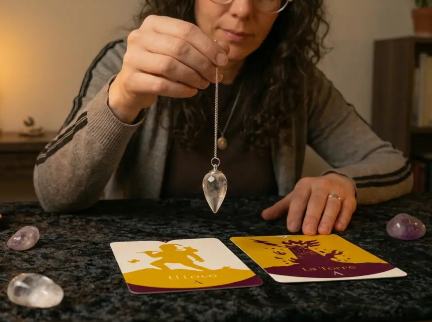 Cómo utilizar el péndulo para lecturas del tarot