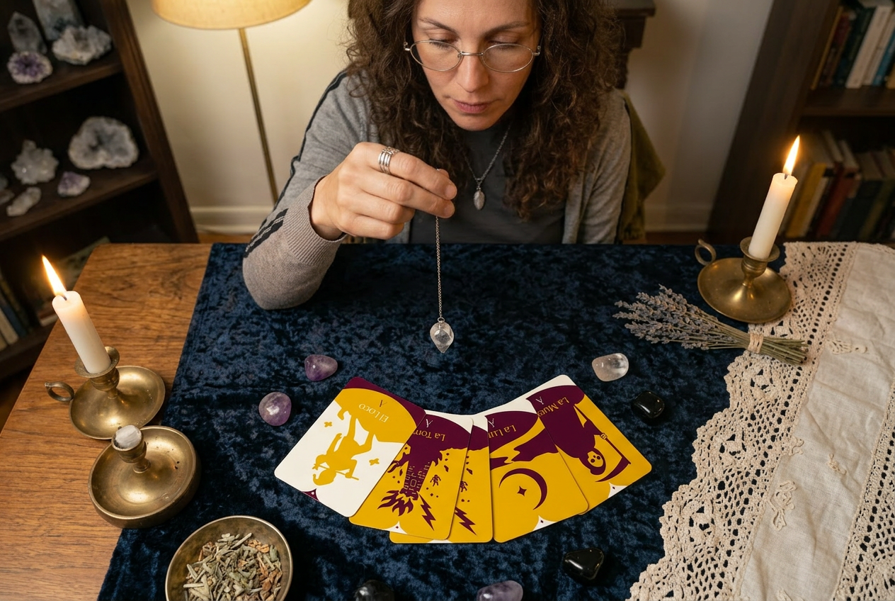 Como usar el péndulo con el tarot y las preguntas adecuadas