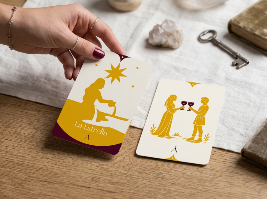 Combinación de La Estrella y el Dos de Copas en el Tarot