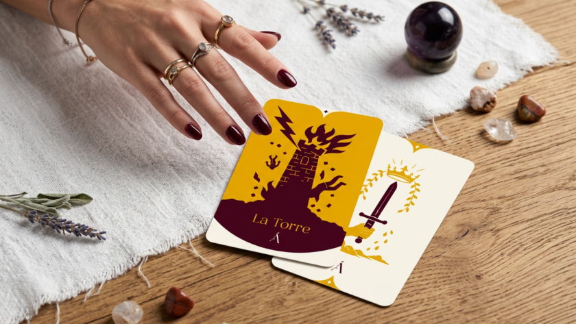 Combinación de La Torre y el As de Espadas en el Tarot