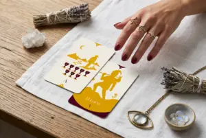 Combinación entre el 8 de Copas y El Loco en el Tarot