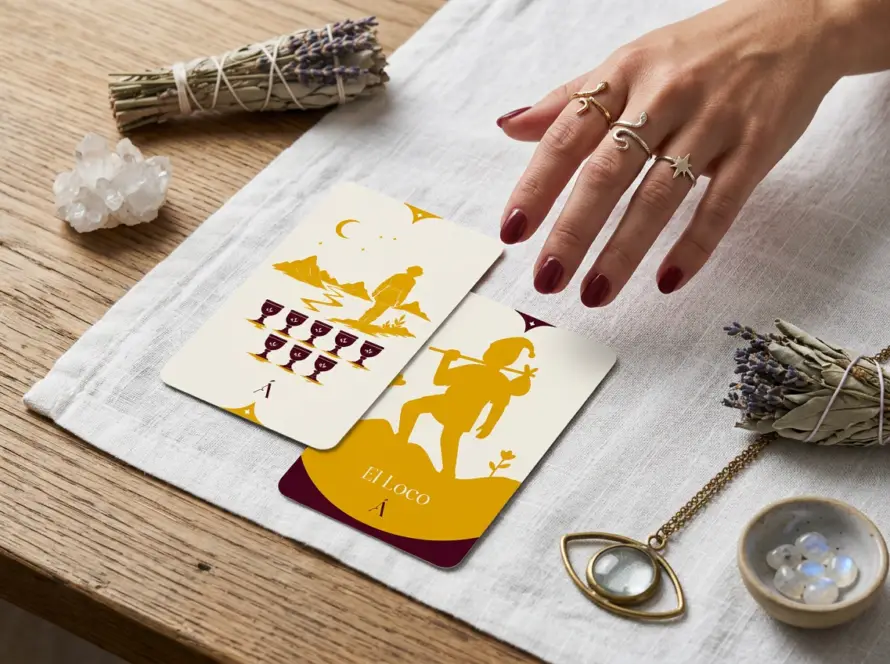 Combinación entre el 8 de Copas y El Loco en el Tarot
